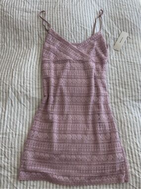 Lavender Lace Slip Dress